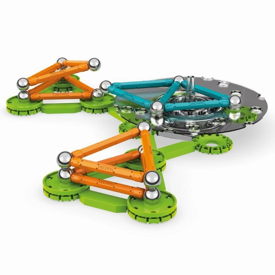 Geomag - Mechanics Magnetic Motion Recycle: Magnetic Gears Recycled Plastic 96 Pieces