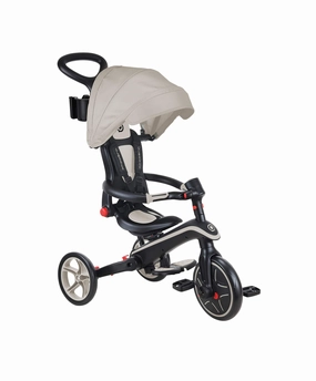 Globber Explorer Trike Foldable 4 in 1 - Taupe