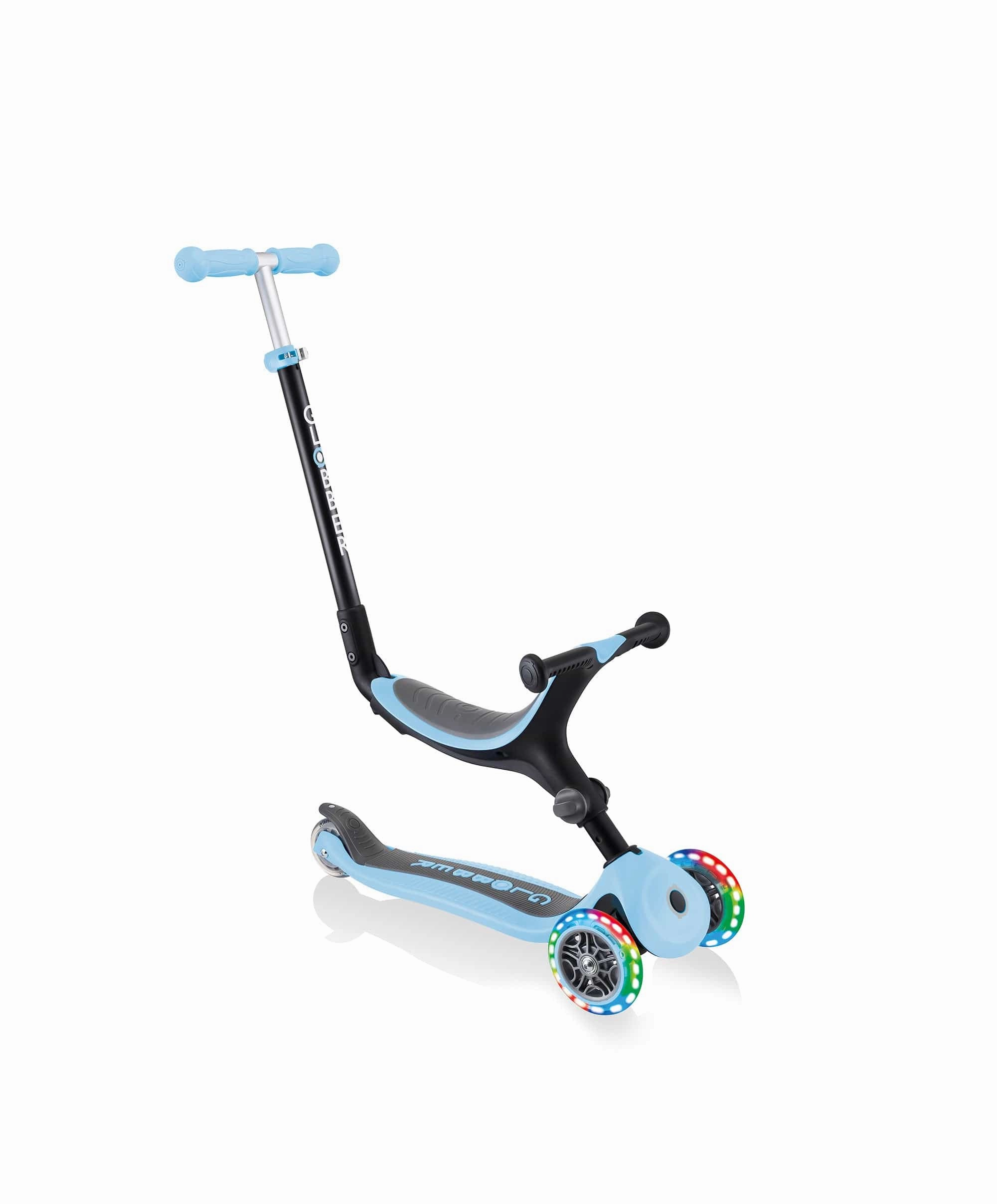 Globber Go Up Foldable Lights - Pastel Blue