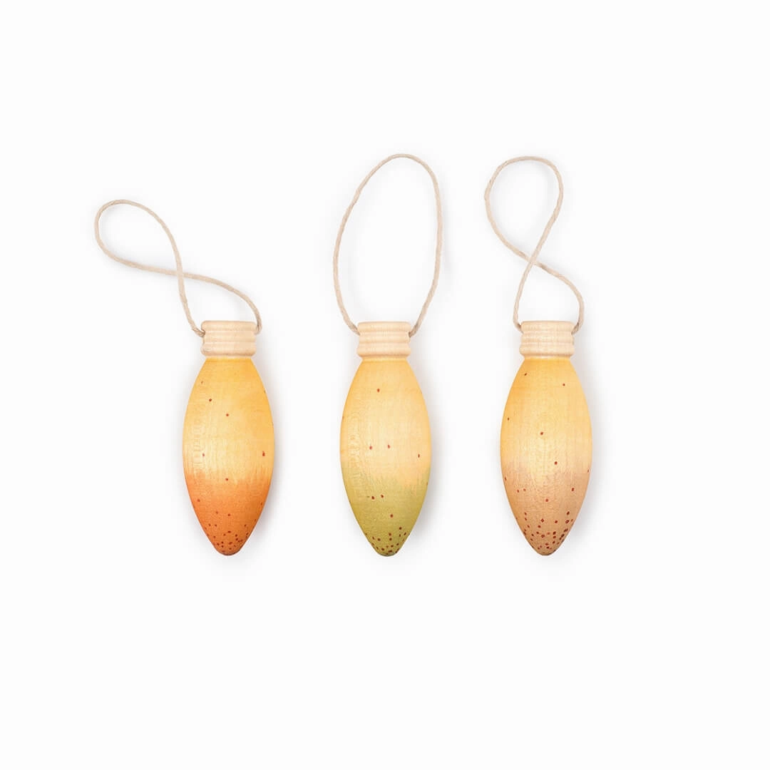 Glow Lamps Wooden Ornament Set
