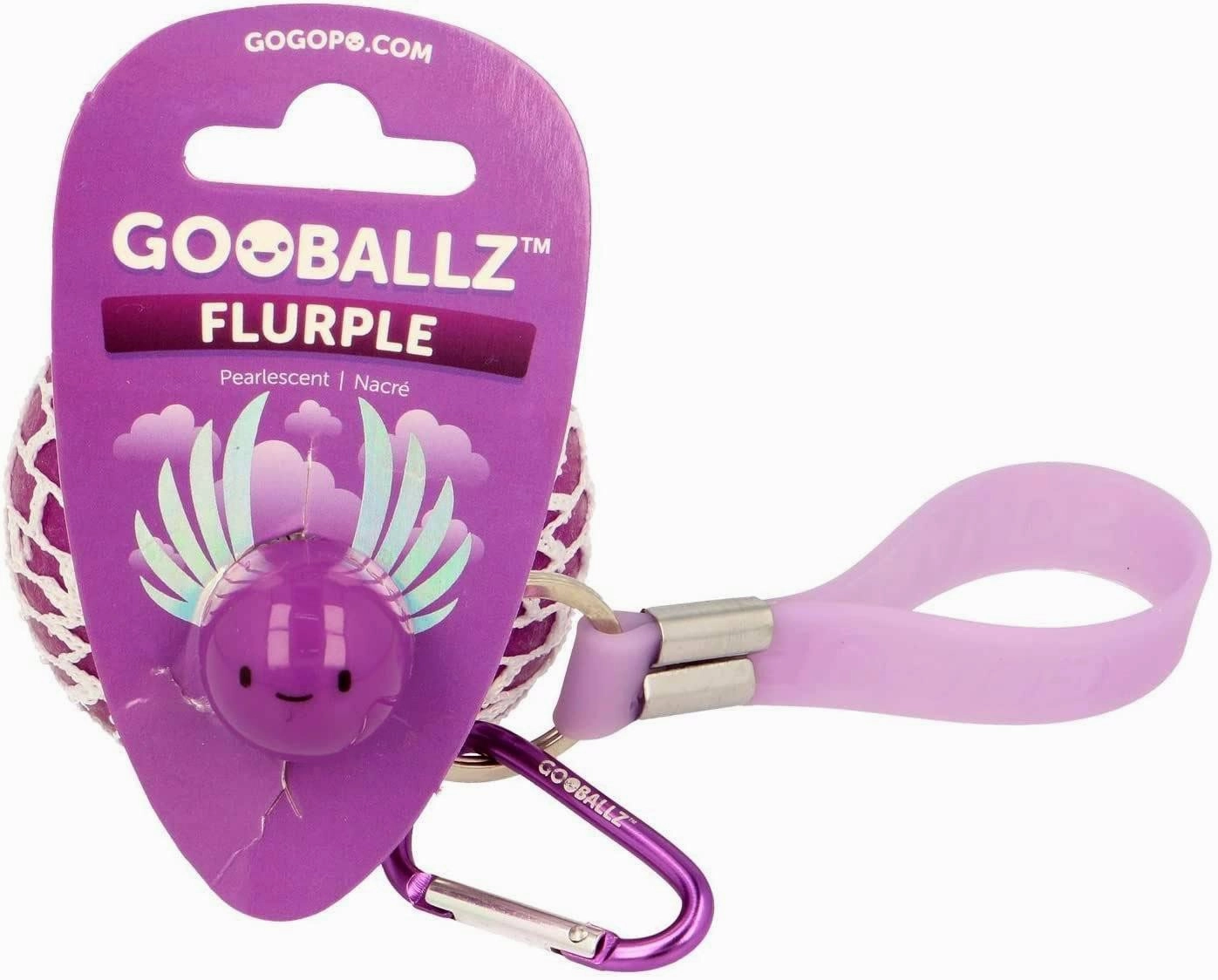 GOGOPO Gooballz Clip On Pearlescent Slime Ball - Assortment