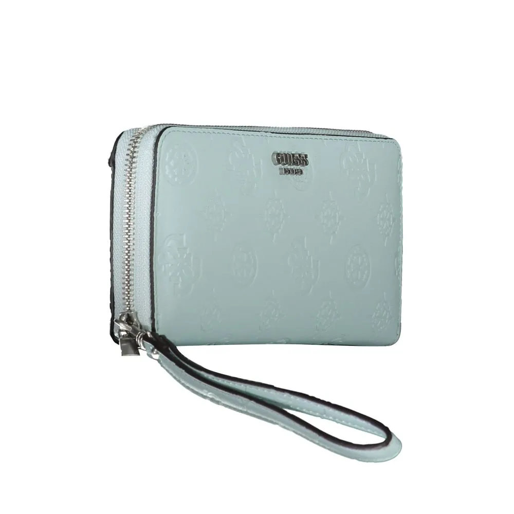 Guess Jeans Blue Polyethylene Wallet
