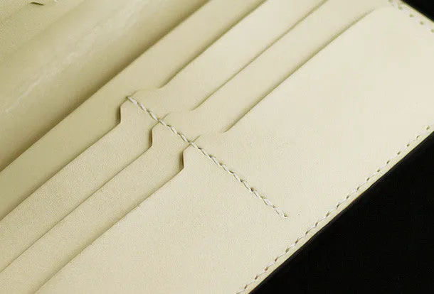 Handmad eleather men wallet floral carved leather custom long wallet w/card holders for men/women