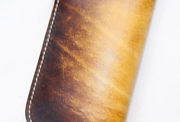 Handmade biker trucker wallet leather chain men eagle carved tooled wallet