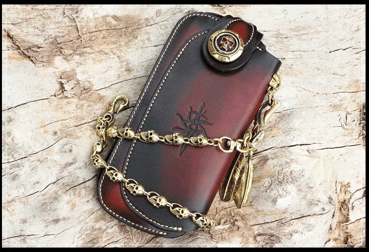 Handmade Biker Wallet Leather Biker Chain Wallets Cool Wallet On A Chain Best Wallet With Chain