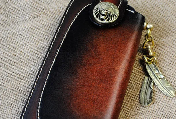 Handmade Biker Wallet Leather Biker Chain Wallets Cool Wallet On A Chain Best Wallet With Chain