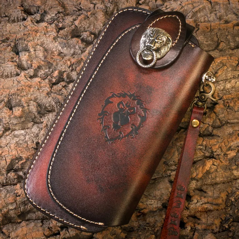 Handmade Biker Wallet Leather Biker Chain Wallets Cool Wallet On A Chain Best Wallet With Chain