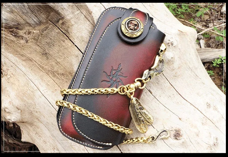 Handmade Biker Wallet Leather Biker Chain Wallets Cool Wallet On A Chain Best Wallet With Chain
