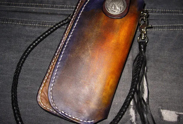 Handmade Biker Wallet Leather Biker Chain Wallets Cool Wallet On A Chain Best Wallet With Chain