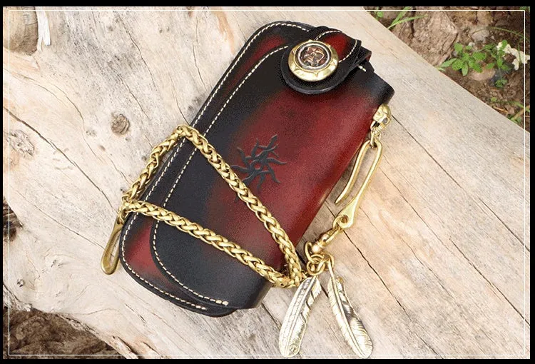 Handmade Biker Wallet Leather Biker Chain Wallets Cool Wallet On A Chain Best Wallet With Chain