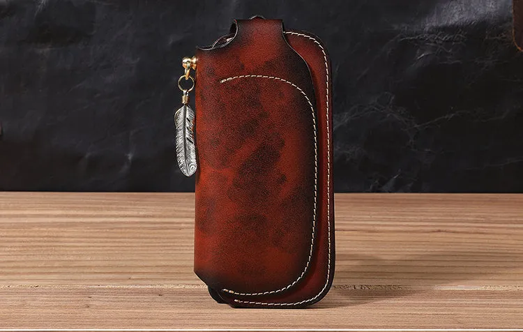 Handmade Biker Wallet Leather Biker Chain Wallets Cool Wallet On A Chain Best Wallet With Chain