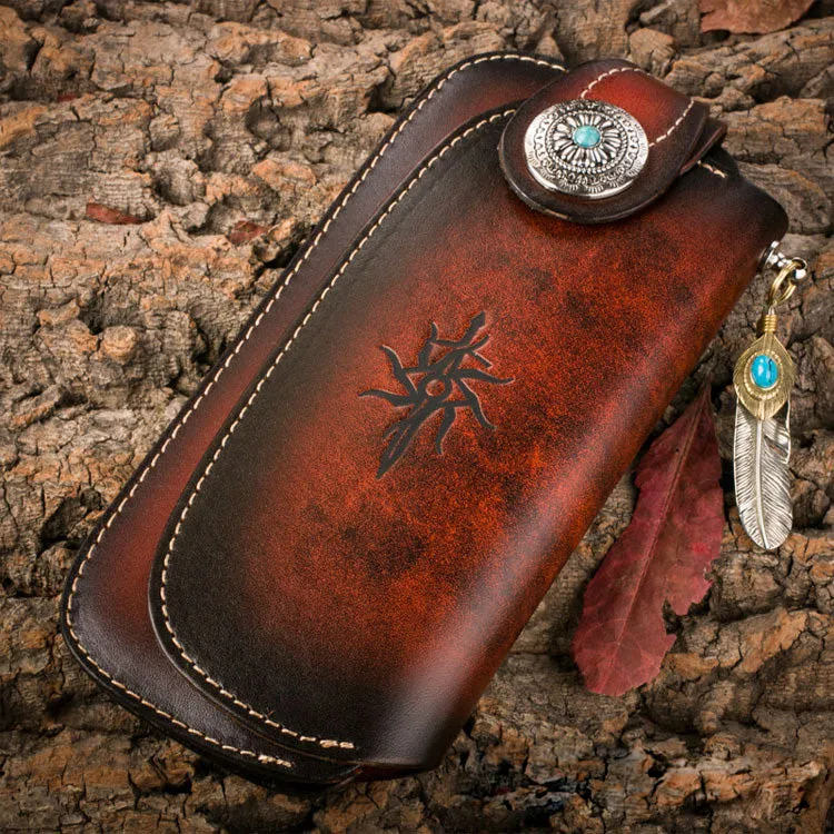 Handmade Biker Wallet Leather Biker Chain Wallets Cool Wallet On A Chain Best Wallet With Chain