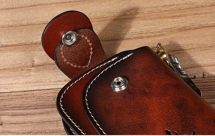 Handmade Biker Wallet Leather Biker Chain Wallets Cool Wallet On A Chain Best Wallet With Chain
