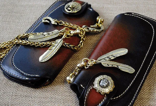 Handmade Biker Wallet Leather Biker Chain Wallets Cool Wallet On A Chain Best Wallet With Chain