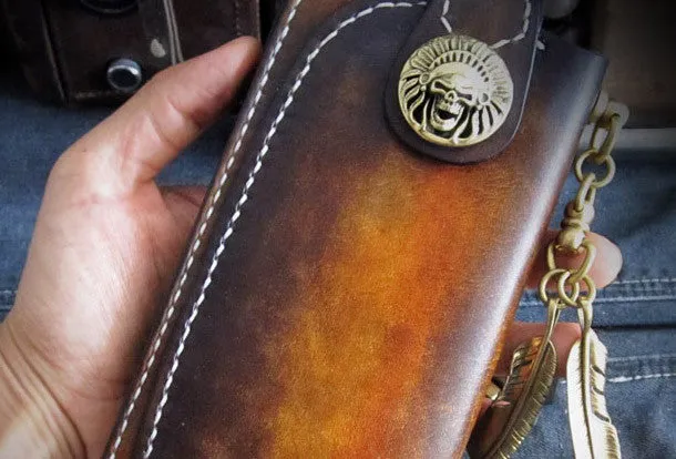 Handmade Biker Wallet Leather Biker Chain Wallets Cool Wallet On A Chain Best Wallet With Chain