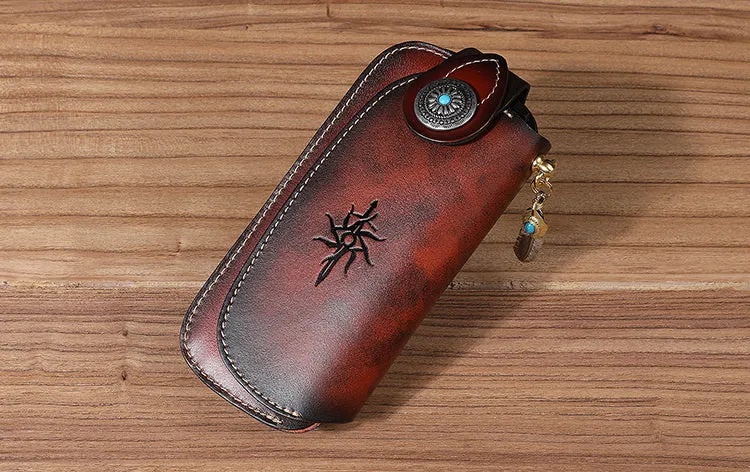 Handmade Biker Wallet Leather Biker Chain Wallets Cool Wallet On A Chain Best Wallet With Chain