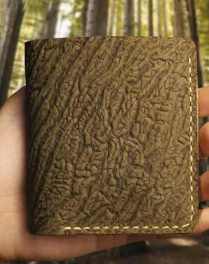 Handmade billfold leather wallet purse leather billfold wallet for men women
