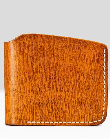 Handmade billfold wallet leather men blue green vintage wallet for men