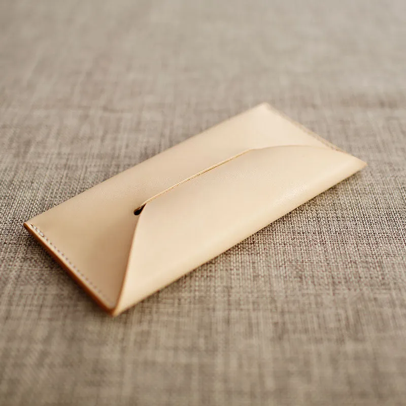 Handmade Cute Leather Womens Envelope Long Wallets Phone Long Wallet for Women