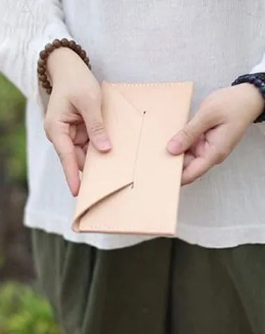 Handmade Cute Leather Womens Envelope Long Wallets Phone Long Wallet for Women