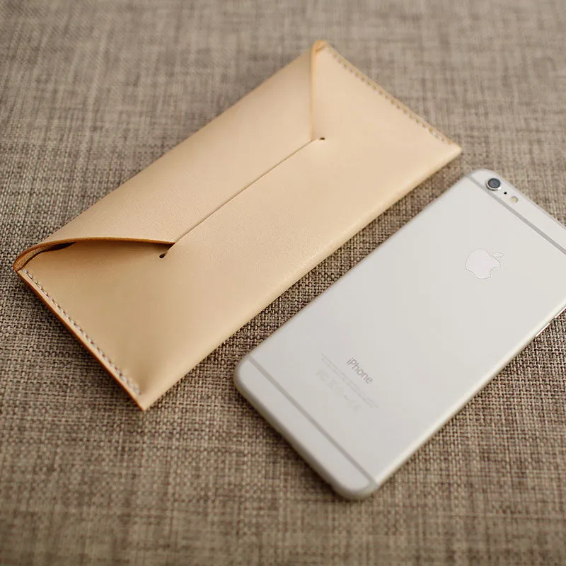 Handmade Cute Leather Womens Envelope Long Wallets Phone Long Wallet for Women