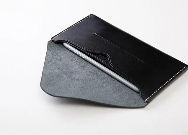 Handmade Cute Leather Womens Envelope Long Wallets Phone Long Wallet for Women