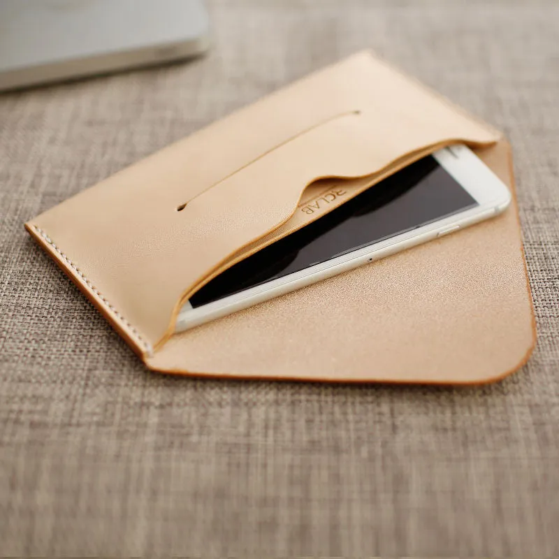 Handmade Cute Leather Womens Envelope Long Wallets Phone Long Wallet for Women