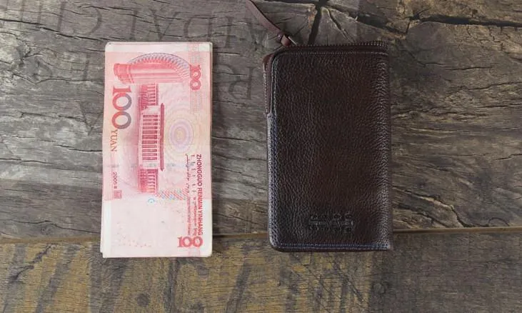 Handmade Genuine Leather Mens Cool Slim Leather billfold Wallet Men Small Wallets Bifold for Men