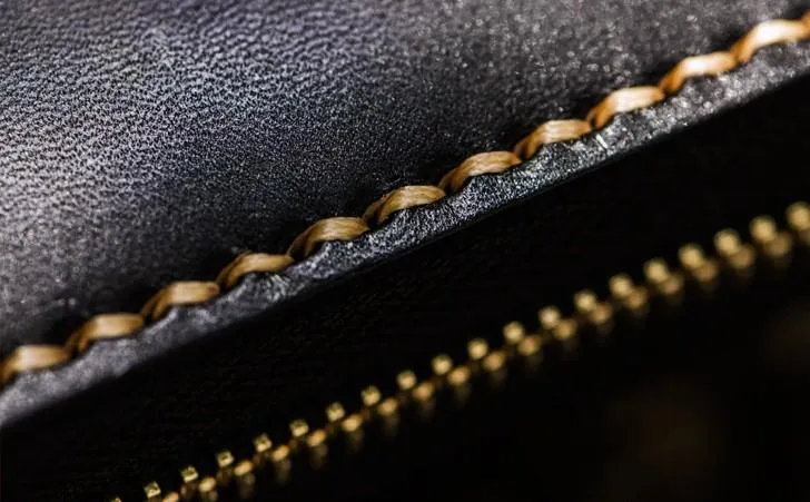 Handmade Leather Acalanatha Mens Tooled Chain Biker Wallet Cool Leather Wallet Long Clutch Wallets for Men