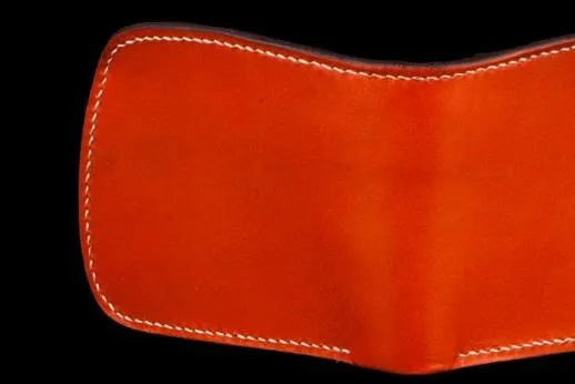 Handmade Leather Bifold Mens Small Wallet Cool Slim Wallet billfold Wallet for Men