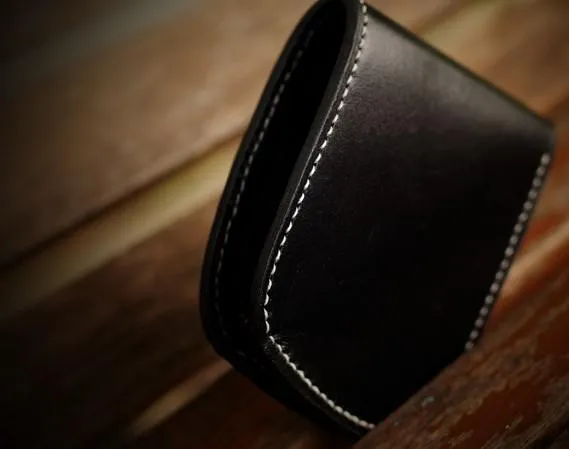 Handmade Leather Bifold Mens Small Wallet Cool Slim Wallet billfold Wallet for Men