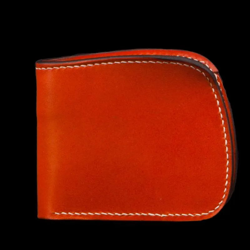 Handmade Leather Bifold Mens Small Wallet Cool Slim Wallet billfold Wallet for Men