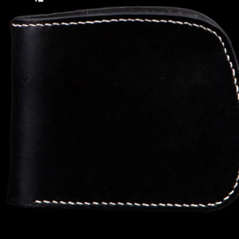 Handmade Leather Bifold Mens Small Wallet Cool Slim Wallet billfold Wallet for Men