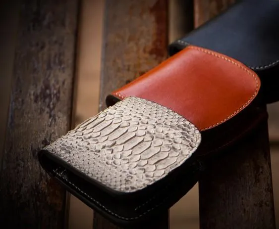 Handmade Leather Bifold Mens Small Wallet Cool Slim Wallet billfold Wallet for Men