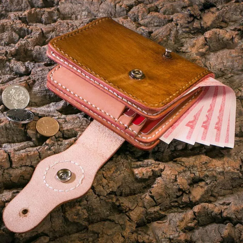 Handmade Leather billfold Mens Chain Biker Wallet Cool Leather Wallet With Chain Wallets for Men