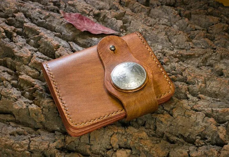 Handmade Leather billfold Mens Chain Biker Wallet Cool Leather Wallet With Chain Wallets for Men