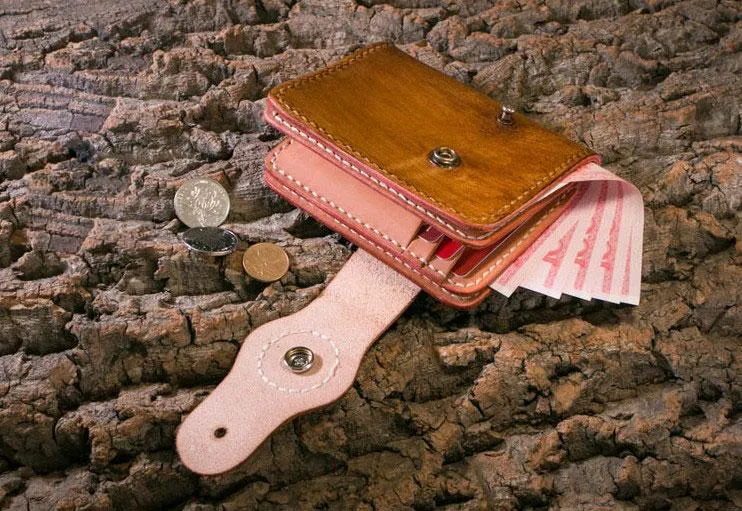 Handmade Leather billfold Mens Chain Biker Wallet Cool Leather Wallet With Chain Wallets for Men