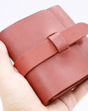 Handmade Leather billfold wallet purse women small wallet vintage cute