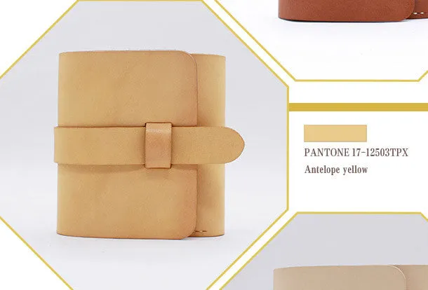 Handmade Leather billfold wallet purse women small wallet vintage cute