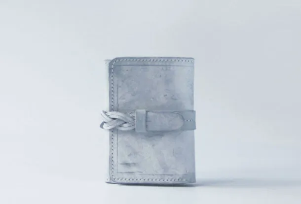 Handmade leather braided personalized custom clutch purse billfold triple wallet purse clutch women