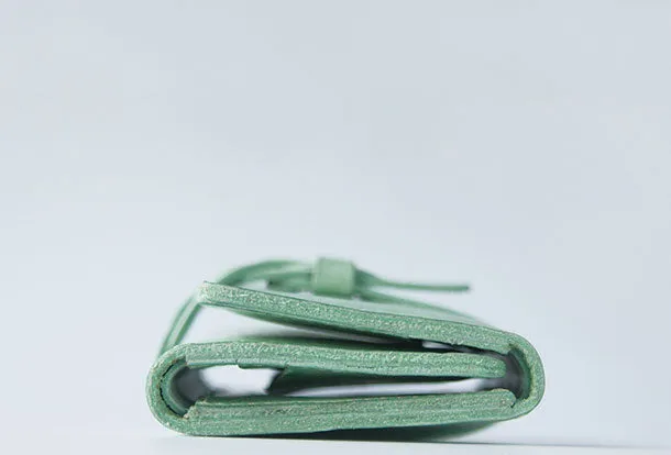Handmade leather braided personalized custom clutch purse billfold triple wallet purse clutch women