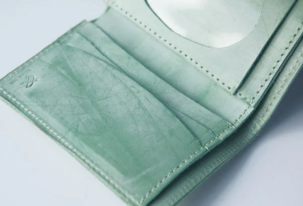 Handmade leather braided personalized custom clutch purse billfold triple wallet purse clutch women