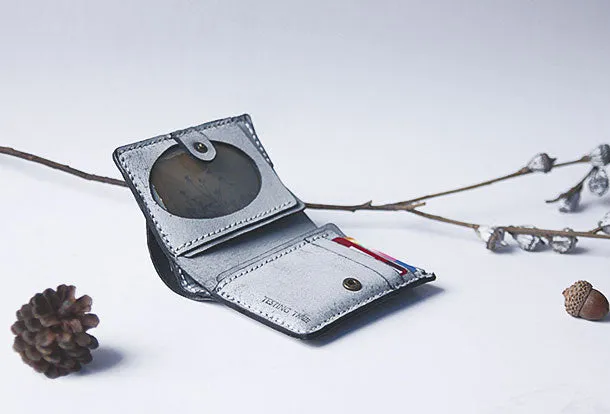 Handmade leather braided personalized custom clutch purse billfold wallet purse clutch women