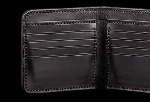 Handmade Leather Fine Horse Tooled Mens billfold Wallet Cool Leather Wallet Slim Wallet for Men