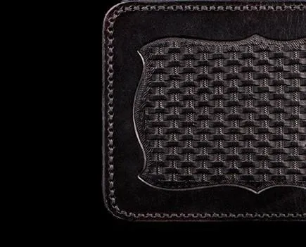 Handmade Leather Fine Horse Tooled Mens billfold Wallet Cool Leather Wallet Slim Wallet for Men