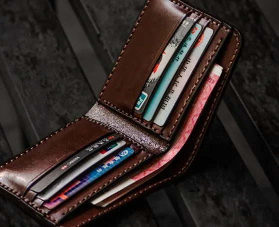 Handmade Leather Indian Chief Tooled Mens billfold Wallet Cool Leather Wallet Slim Wallet for Men