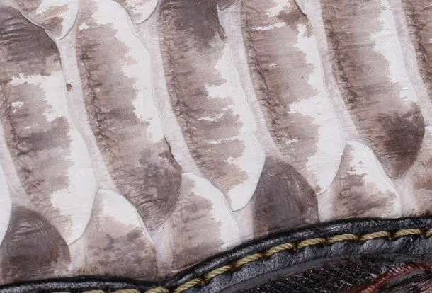 Handmade leather Long raw python skin wallet leather men clutch Tooled wallet