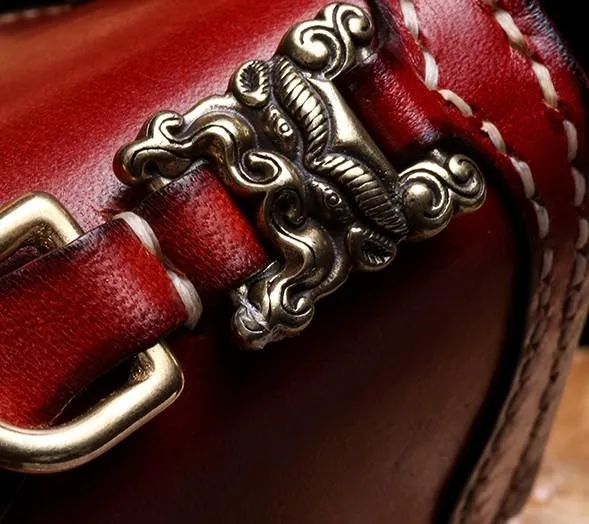 Handmade Leather Mens Chain Biker Wallet Cool Leather Wallet Long Phone Wallets for Men