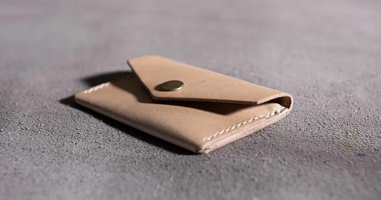 Handmade Leather Mens Cool billfold Wallet Card Holder Small Card Slim Wallets for Men