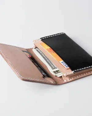 Handmade Leather Mens Cool billfold Wallet Card Holder Small Card Slim Wallets for Men